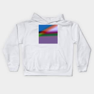 blue pink green abstract texture Kids Hoodie